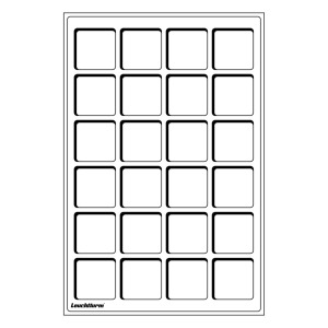 LEUCHTTURM - Vassoi TAB in floccato blu a 24 caselle quadrate da 47 mm - 2 pz.