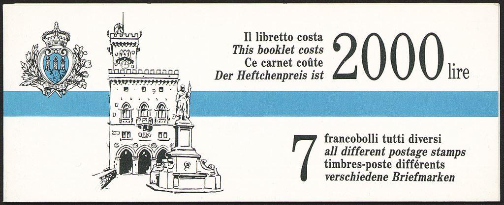 1992 Attivita turistiche di San Marino 7 v. in libretto San Marino 1 1 SAN MARINO - 1992 - Attività turistiche di San Marino - 7 v. in libretto
