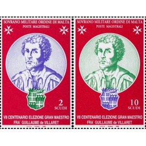 S.M.O.M. - 1996 - 700° dell'elezione del Gran Maestro Frà Guillaume de Villaret - 2 v.