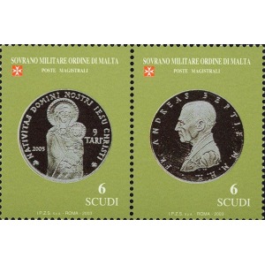 S.M.O.M. - 2003 - Le monete del Sovrano Militare Ordine di Malta - 2 v. in coppia