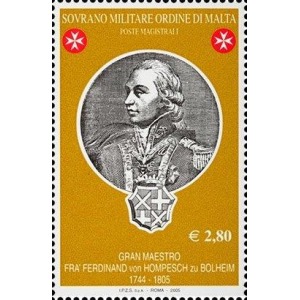 S.M.O.M. - 2005 - 200° della morte del Gran Maestro Frà Ferdinand von Hompesch zu Bolheim - 1 v.