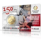 BELGIO - 2014 - VARIETÀ 2 € 150° della Croce Rossa in Belgio (iscrizione italiana) - FDC in coin card