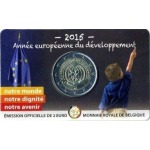 BELGIO - 2015 - 2 € Anno europeo per lo sviluppo - FDC in coin card casuale