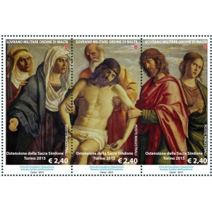 S.M.O.M. - 2015 - Ostensione della Sacra Sindone, a Torino - 1 MF da 4 trittici