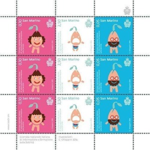 SAN MARINO - 2016 - Giornata nazionale italiana di formazione e informazione sulla fertilità - 1 MF da 3 trittici