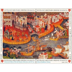 S.M.O.M. - 2016 - L'arte in miniatura: Il viaggio di Marco Polo - 8 v. in 2 blocchi