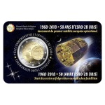 BELGIO - 2018 - 2 € 50° del lancio del satellite ESRO-2B - FDC in coin card casuale