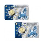 BELGIO - 2019 - 2 € 25° dell'Istituto Monetario Europeo - FDC in coin card