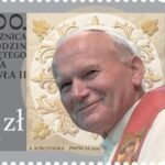 POLONIA - 2020 - 100° della nascita di San Giovanni Paolo II - 1 MF da 6 v. con 6 chiudilettera (E.C. di Polonia con Vaticano)