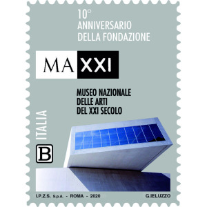 ITALIA - 2020 - 10° del MAXXI, Museo nazionale delle Arti del XXI secolo - 1 v. con codice a barre