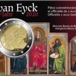 BELGIO - 2020 - 2 € 630° della nascita di Jan van Eyck - FDC in coin card