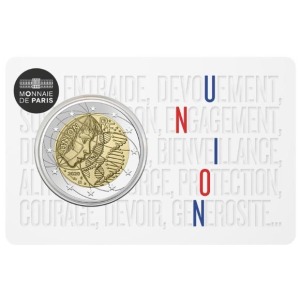 FRANCIA - 2020 - 2 € Ricerca medica (Union) - BU in coin card