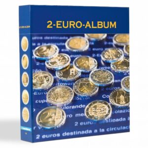 LEUCHTTURM - Cartella a 4 anelli NUMIS 2 € commemorativi vuota, senza custodia