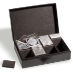 LEUCHTTURM - Cofanetto PRESIDIO per 100 Quadrum o 320 Oblò - Nero