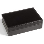 LEUCHTTURM - Cofanetto PRESIDIO per 100 Quadrum o 320 Oblò - Nero