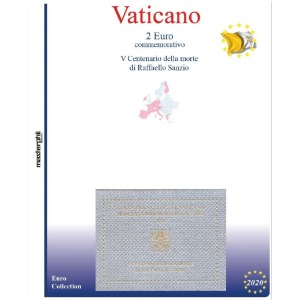 MASTER PHIL - Inserto 2 € commemorativo Vaticano in folder Raffaello Sanzio 2020