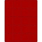 LINDNER - Cofanetto NERA CASSETTA M con interno rosso a 20 caselle quadrate da 50 mm con tacca - Nero