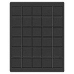 LINDNER - Cofanetto NERA CASSETTA M con interno nero a 30 caselle quadrate da 38 mm - Nero