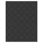 LINDNER - Cofanetto NERA CASSETTA M con interno nero a 30 caselle rotonde da 39,5 mm - Nero