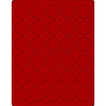 LINDNER - Cofanetto NERA CASSETTA M con interno rosso a 30 caselle rotonde da 39,5 mm - Nero