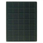 LINDNER - Cofanetto NERA CASSETTA M con interno nero a 35 caselle quadrate da 36 mm - Nero