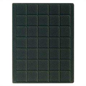 LINDNER - Cofanetto NERA CASSETTA M con interno nero a 35 caselle quadrate da 36 mm - Nero