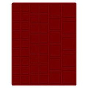 LINDNER - Cofanetto NERA CASSETTA M con interno bordeaux a 45 caselle quadrate miste - Nero