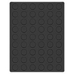 LINDNER - Cofanetto NERA CASSETTA M con interno nero a 54 caselle rotonde da 25,75 mm - Nero