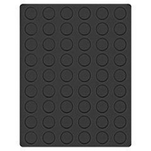LINDNER - Cofanetto NERA CASSETTA M con interno nero a 54 caselle rotonde da 25,75 mm - Nero