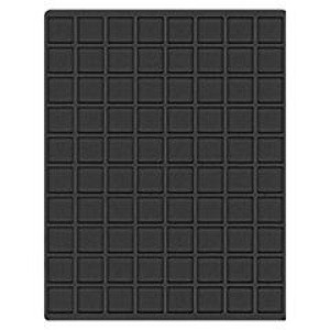 LINDNER - Cofanetto NERA CASSETTA M con interno nero a 80 caselle quadrate da 24 mm - Nero