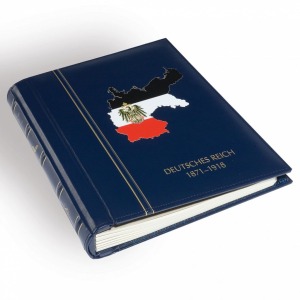 LEUCHTTURM - SUPER OFFERTA: Cartella Impero Tedesco con fogli 1872/1918 e custodia design classico