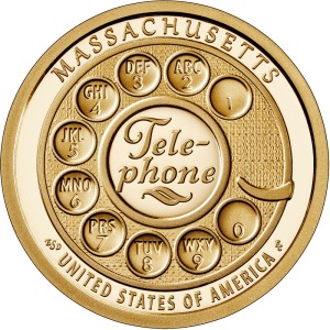 2020 1 Dollaro Innovazioni Tele phone Massachusetts USA