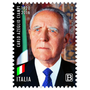 ITALIA - 2020 - 100° della nascita di Carlo Azeglio Ciampi - 1 v. con codice a barre