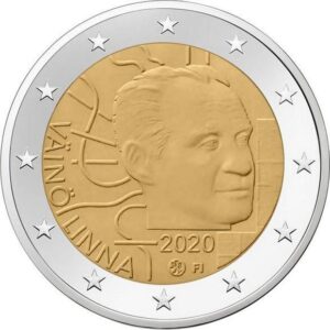 FINLANDIA - 2020 - 2 € 100° della nascita di Väinö Linna - FDC da rotolino