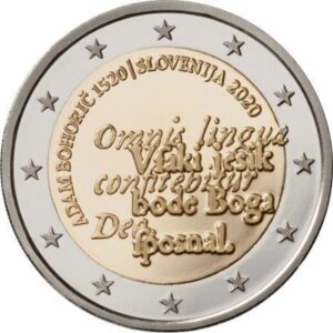 SLOVENIA - 2020 - 2 € 500° della nascita di Adam Bohorič - FDC da rotolino