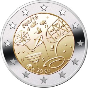 MALTA - 2020 - 2 € Giochi - FDC da rotolino