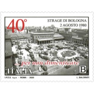 ITALIA - 2020 - 40° della Strage di Bologna - 1 v. con codice a barre