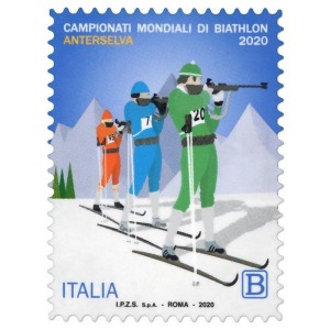 ITALIA - 2020 - Campionato Mondiale di Biathlon 2020 - 1 v. con codice a barre