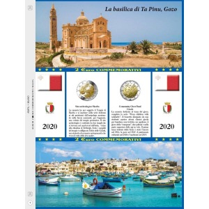 ABAFIL - Foglio 2 € COMMEMORATIVI Malta 2020 sfusi