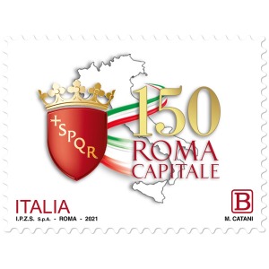 ITALIA - 2021 - 150° di Roma Capitale d'Italia - 1 v. con codice a barre