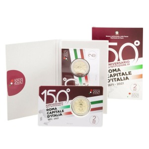 ITALIA - 2021 - 2 € Roma Capitale - FDC in folder
