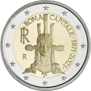 ITALIA - 2021 - 2 € Roma Capitale - FDC da rotolino