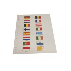 LEUCHTTURM - Set bandierine adesive NUMIS inclusi i nuovi Stati