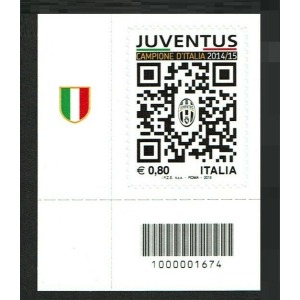 ITALIA - 2015 - Juventus campione d'Italia - 1 v. con codice a barre