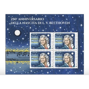VATICANO - 2020 - 250° della nascita di Ludwig Van Beethoven - 1 MF da 4 v.