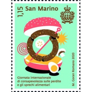 SAN MARINO - 2020 - Giornata della consapevolezza sulle perdite e gli sprechi alimentari - 1 v.
