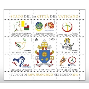 VATICANO - 2020 - I viaggi nel mondo di Papa Francesco nel 2019 - 1 BF