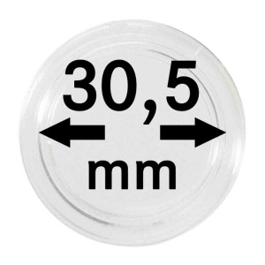 LINDNER - Capsule per monete da 30,5 mm - 10 pz.