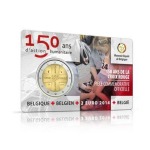 2014 2 Euro 150° della Croce Rossa in Belgio FDC in coin card Belgio 3