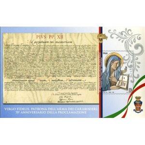 ITALIA - 2019 - Virgo Fidelis, Patrona dell’Arma dei Carabinieri - 1 BF